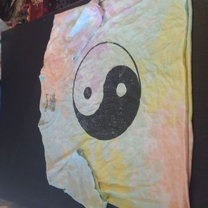 Yin yang tie dye shirt